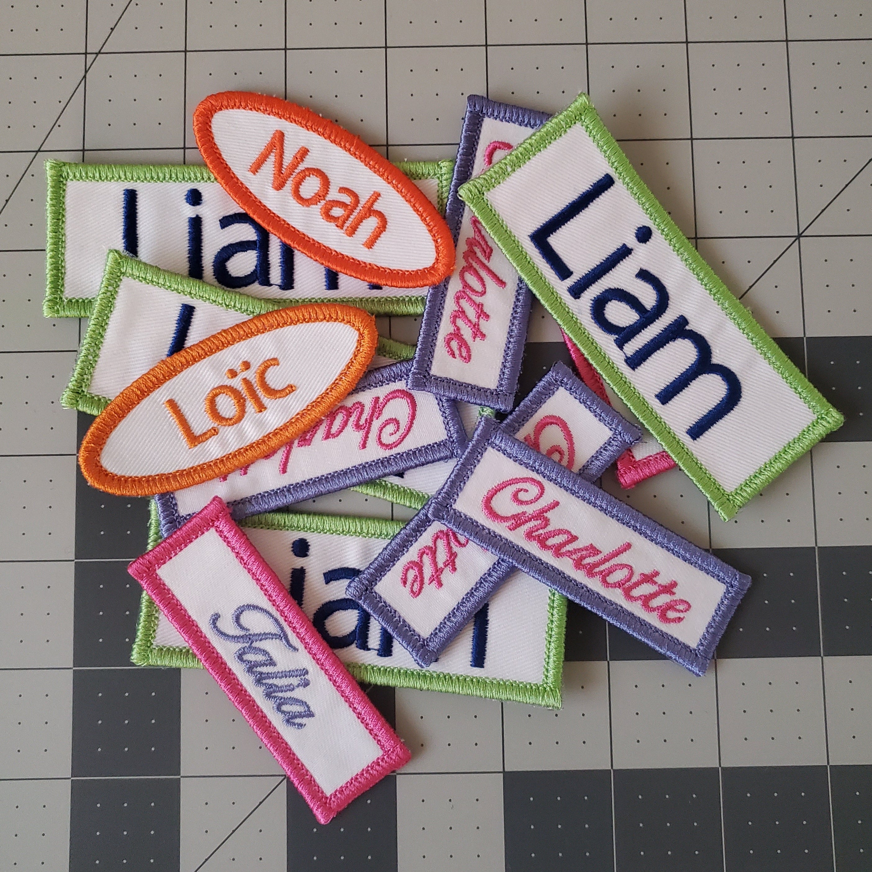 Custom Color Name Tapes | Personalized Embroidered Name Tapes