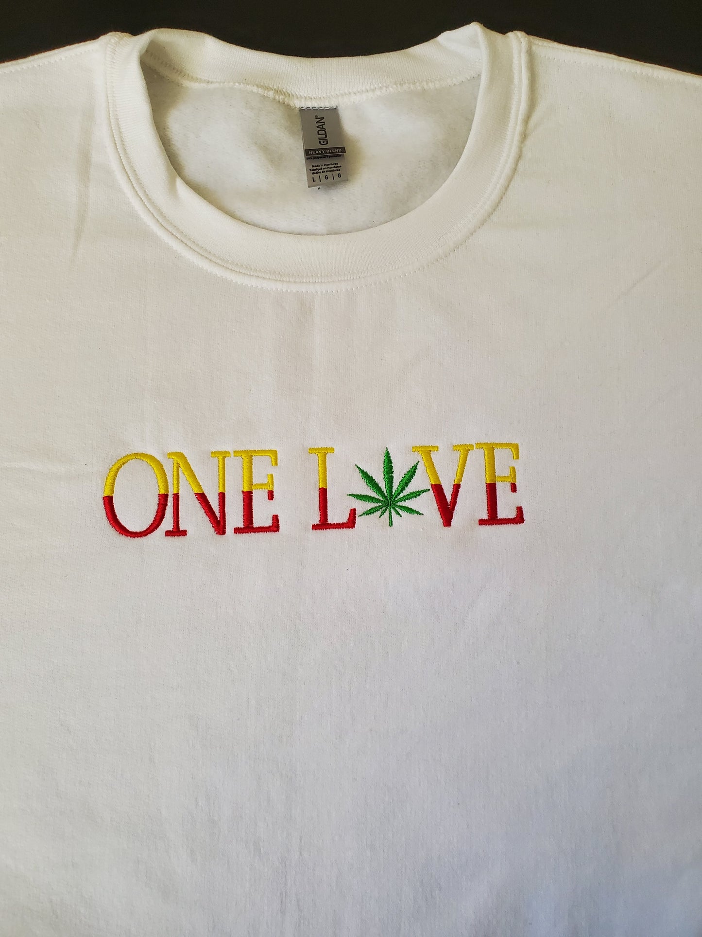 One Love Embroidered Unisex Sweatshirt