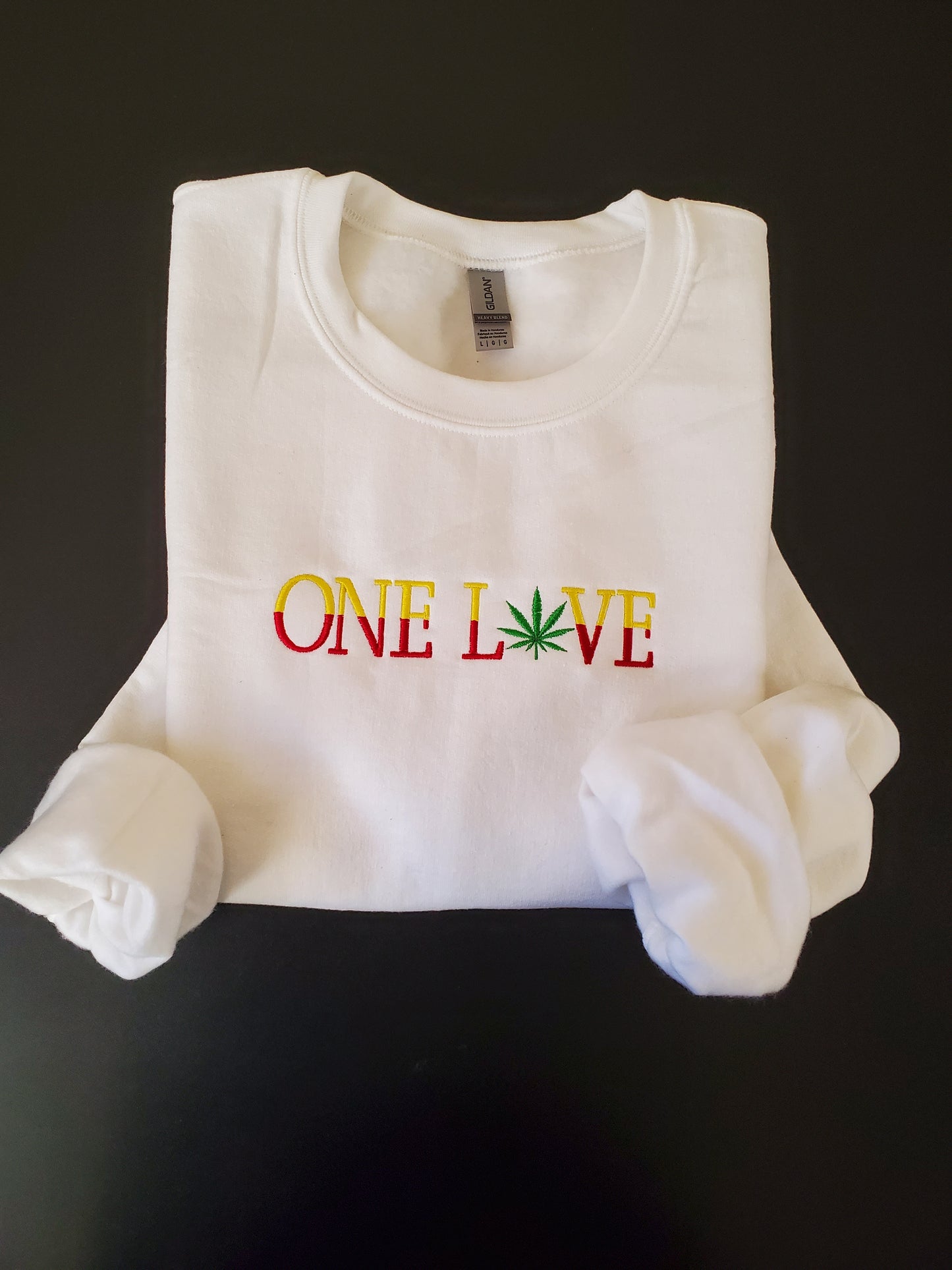 One Love Embroidered Unisex Sweatshirt