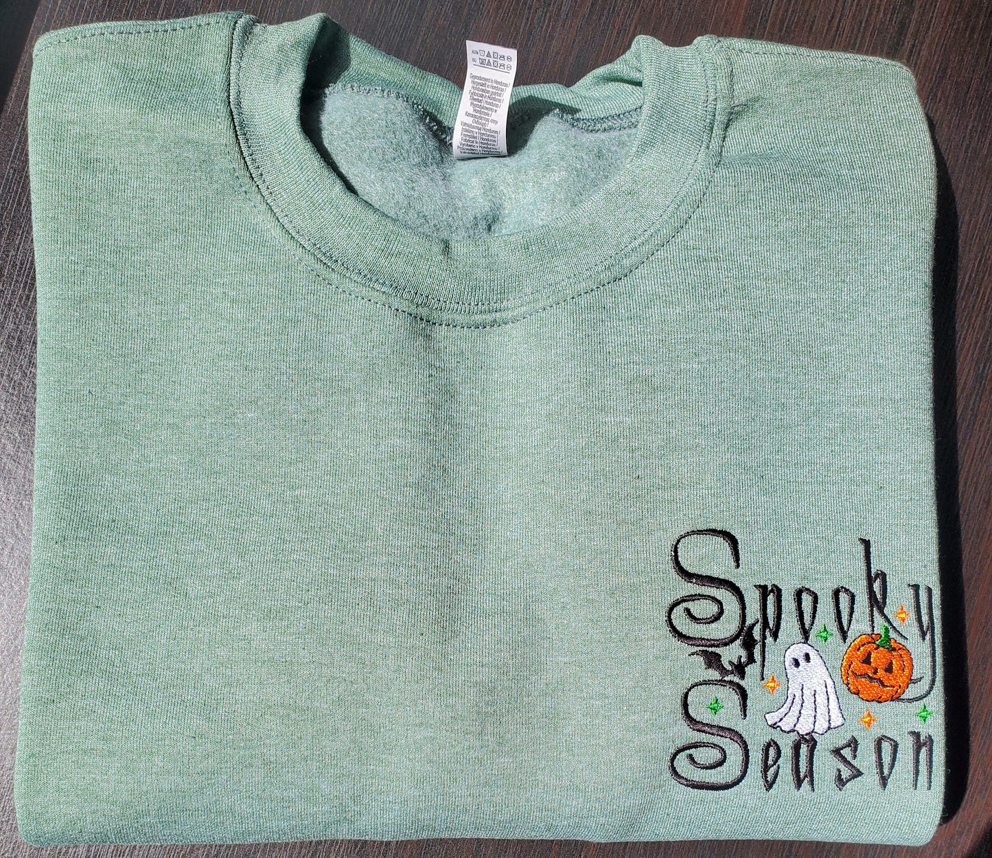 Spooky Season Halloween Embroidered Unisex Sweatshirt