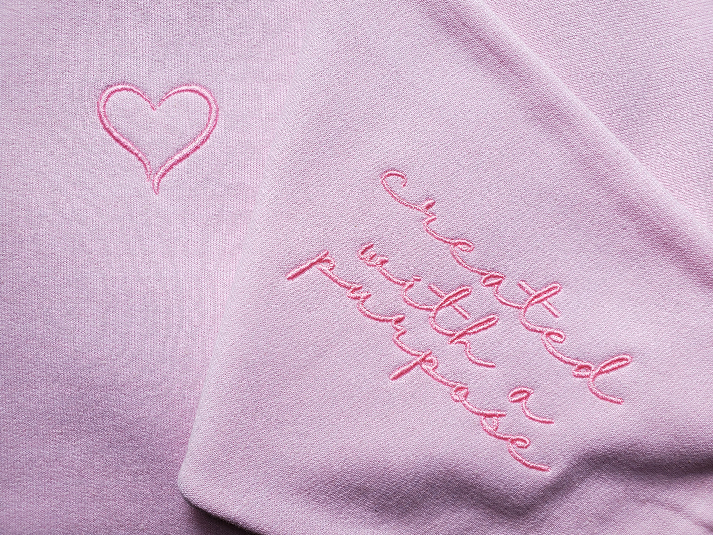 Created With A Purpose Embroidered Unisex Sweatshirt