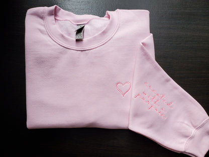 Created With A Purpose Embroidered Unisex Sweatshirt