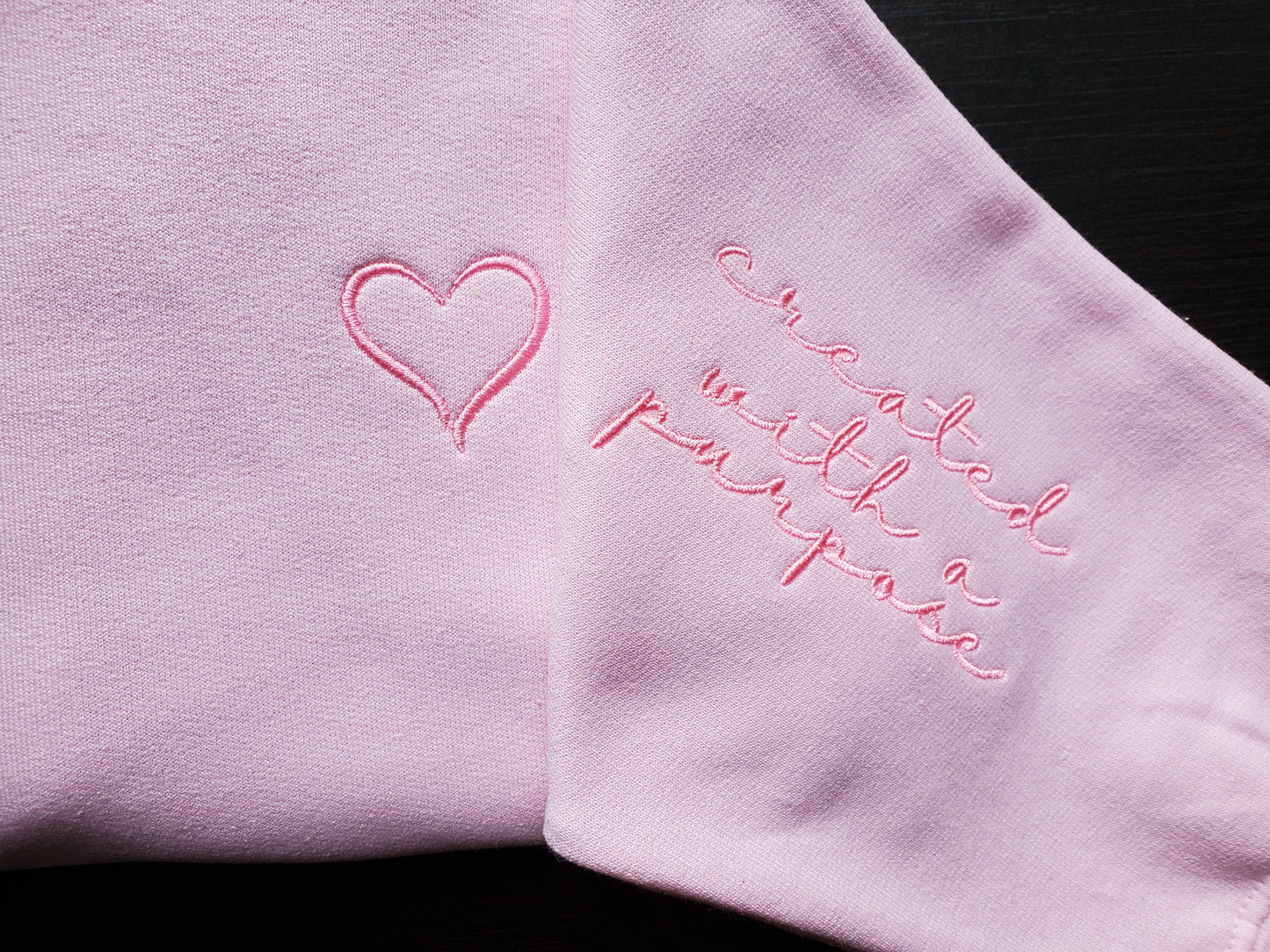Created With A Purpose Embroidered Unisex Sweatshirt