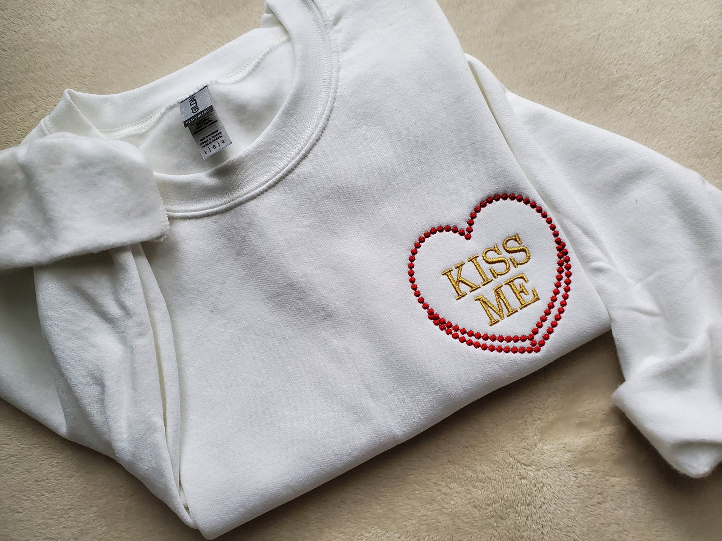 Custom Embroidered Valentine Sweatshirt