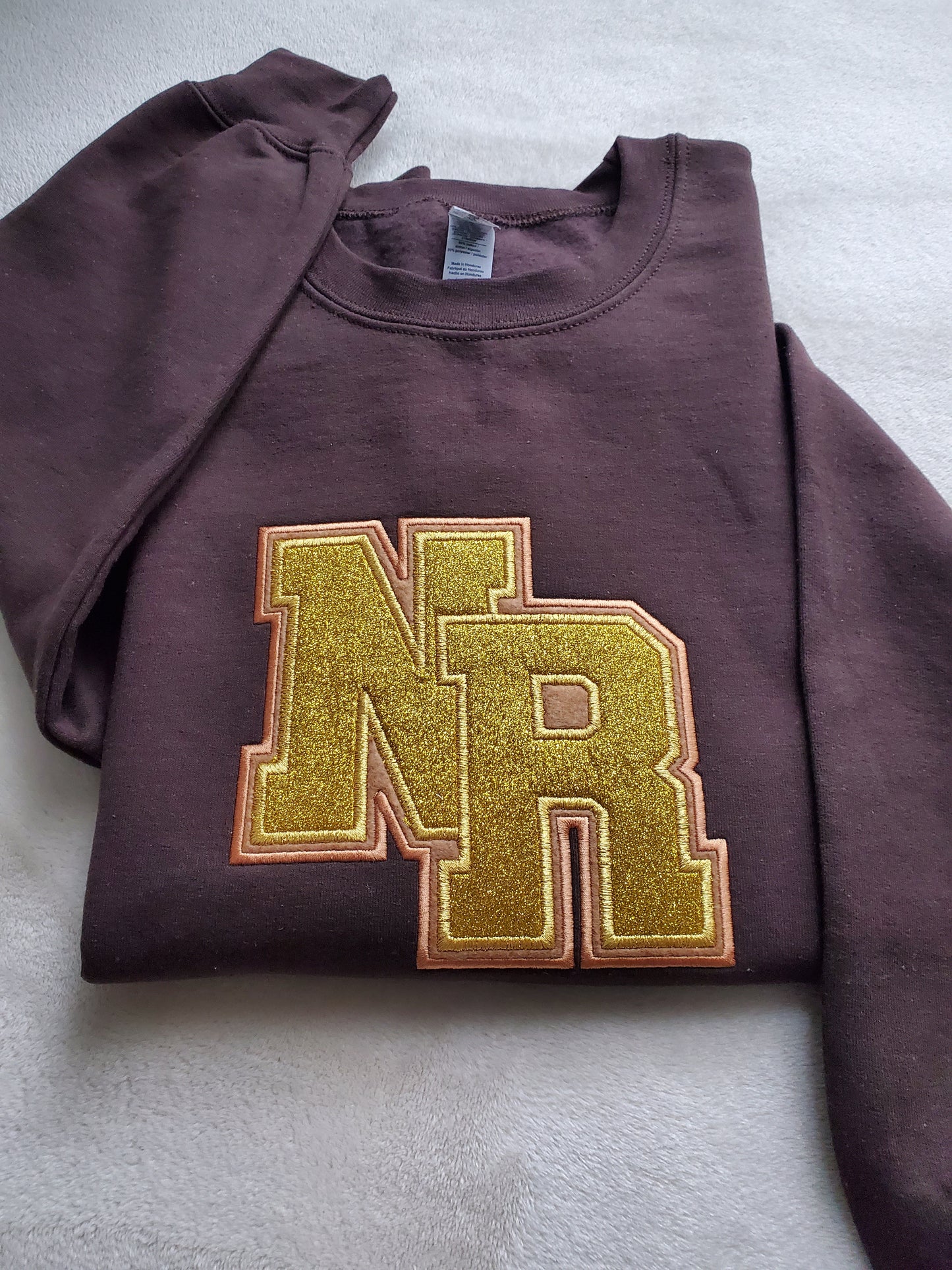 Varsity Initials Embroidered Sweatshirt