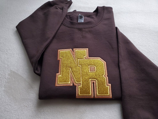 Varsity Initials Embroidered Sweatshirt