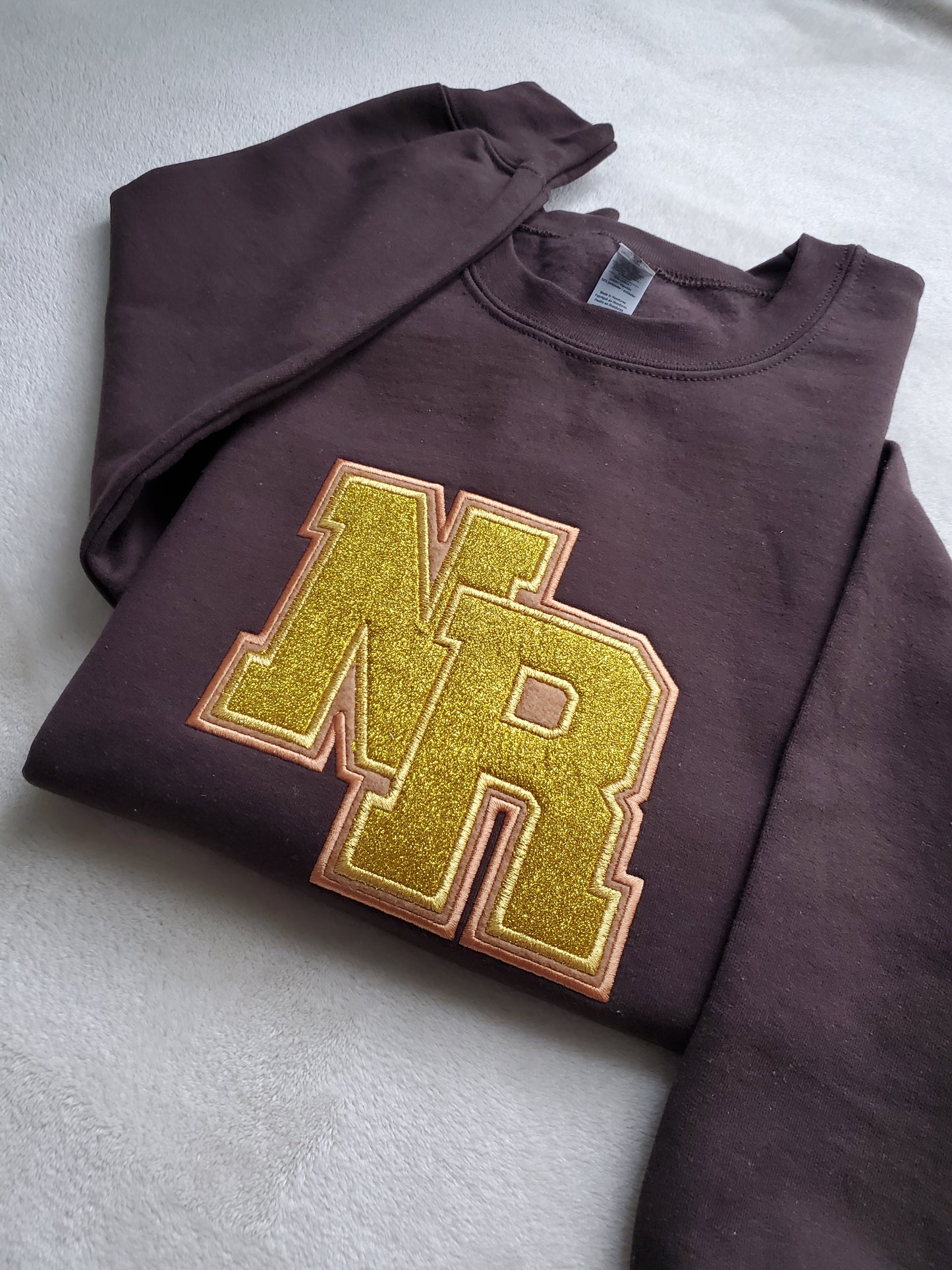Varsity Initials Embroidered Sweatshirt