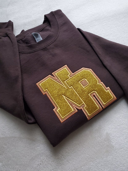 Varsity Initials Embroidered Sweatshirt