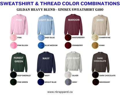 Created With A Purpose Embroidered Unisex Sweatshirt