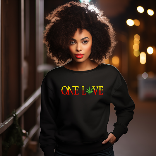 One Love Embroidered Unisex Sweatshirt